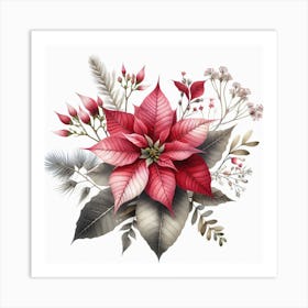 Poinsettia 2 Art Print