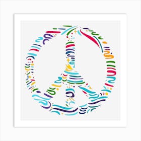 Peace Peace Symbol Icon Art Print