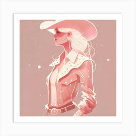 Cowgirl 4 Art Print