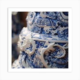 Blue And White China 1 Art Print