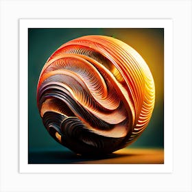 Abstract Sphere Art Print