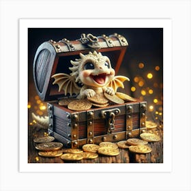 Dragon In The Chest Art Print