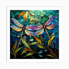 Dragonflies 39 Art Print