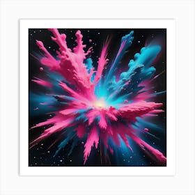 Explosion Of Color 1 Art Print