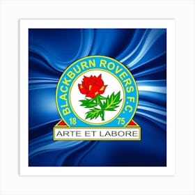 Blackburn Rovers F.C Logo Wall Art 20 Art Print