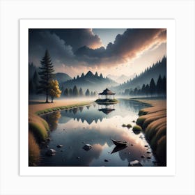 Landscape Painting 64 Art Print