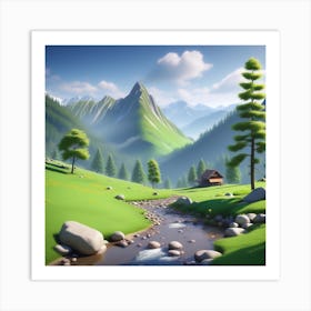 Landscape - Landscape Stock Videos & Royalty-Free Footage 14 Art Print