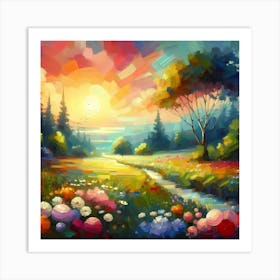 Landscape Painting 207 Art Print