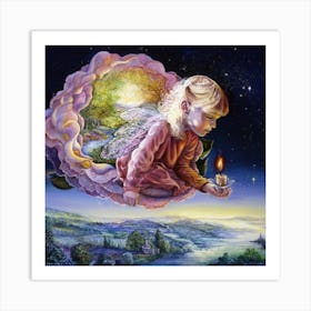 Fairy In A Flower Art Print