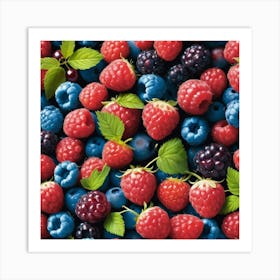 Colorful Berries Art Print