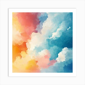 Abstract Of Clouds Art Print