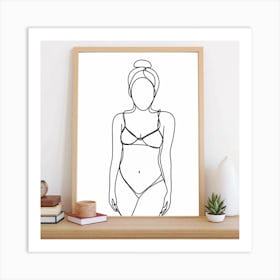 Woman In A Bikini 6 Art Print