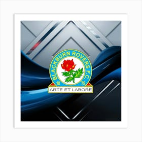 Blackburn Rovers F.C Logo Wall Art 9 Art Print