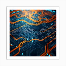 Circuit Board 35 Art Print