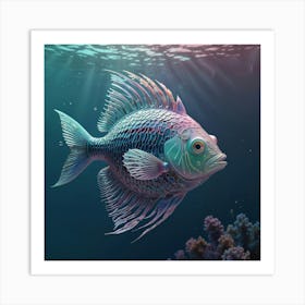 Mermaid Fish Art Print