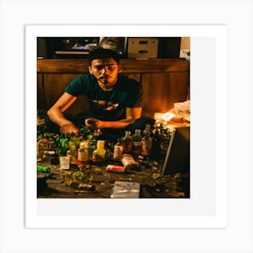 Man In A Bar Art Print