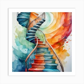 Spiral Staircase 4 Art Print