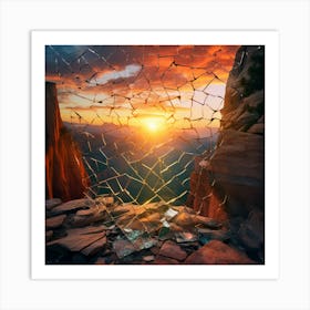 Shattered Glass 1 Art Print