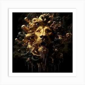 Lion Head 66 Art Print