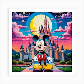 Mickey'S Castle Art Print