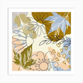 Floral Pattern 3 Art Print