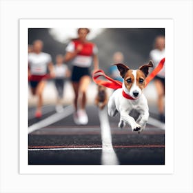 Race Dog Art Print