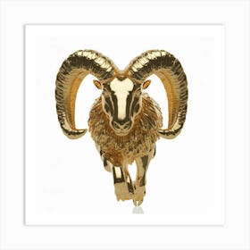 Golden Ram 1 Art Print