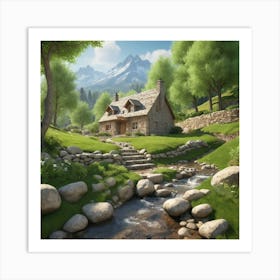 House In The Mountains 15 Art Print