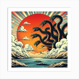 Sunset Saga 8 Art Print