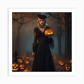 Spooky Halloween Art Print