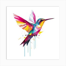 Colorful Hummingbird Art Print