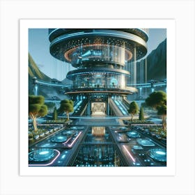 Futuristic City 9 Art Print