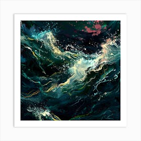 Abstract Ocean Painting Art Print