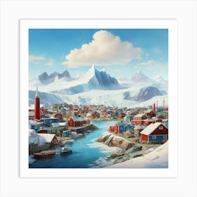 Arctic Village art print 1 Art Print