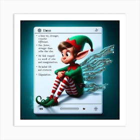 Elf On The Shelf Art Print
