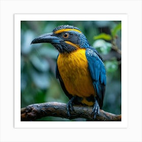 Blue And Yellow Bird 5 Art Print