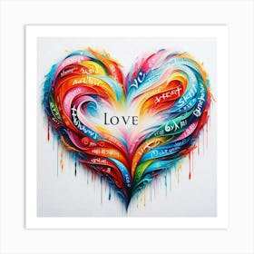 Art With Love 1 Art Print