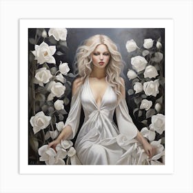 Leonardo Diffusion Xl Mystical Allure Portrays White Women In 0 Art Print