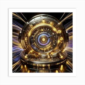 "Time Travel Redefined: The Quantum Time Machine Unveiled Art Print