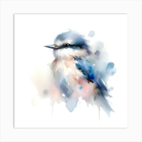 Watercolor Of A Bird Art Print