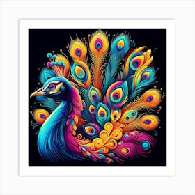 Peacock Wall Art 1 Art Print