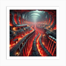 Lava City Architecture 2 Art Print