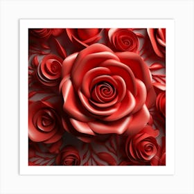 Roses Flowers Plant 1 Art Print