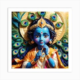 Lord Krishna Art Print