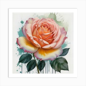 Pink Rose 4 Art Print