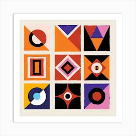 Abstract Geometric Pattern 12 Art Print