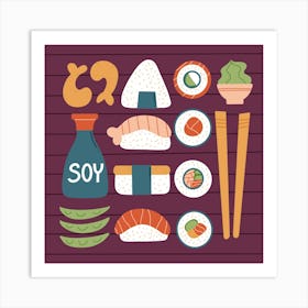 Sushi Art Print