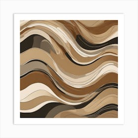 Abstract Wavy Pattern 6 Art Print