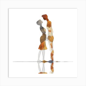 Silhouette Of A Man And Woman - Minimal Line art, reflection art, city wall art, colorful wall art, home decor, minimal art, modern wall art, wall art, wall decoration, wall print colourful wall art, decor wall art, digital art, digital art download, interior wall art, downloadable art, eclectic wall, fantasy wall art, home decoration, home decor wall, printable art, printable wall art, wall art prints, artistic expression, contemporary, modern art print city wall art, colorful wall art, home decor, minimal art, modern wall art, wall art, wall decoration, wall print colourful wall art, decor wall art, digital art, digital art download, interior wall art, downloadable art, eclectic wall, fantasy wall art, home decoration, home decor wall, printable art, printable wall art, wall art prints, artistic expression, contemporary, modern art print Art Print