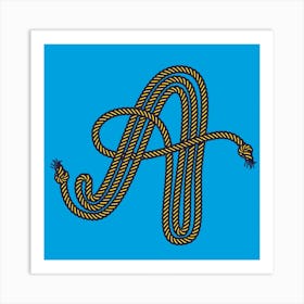 A Dropcap Rope Art Print